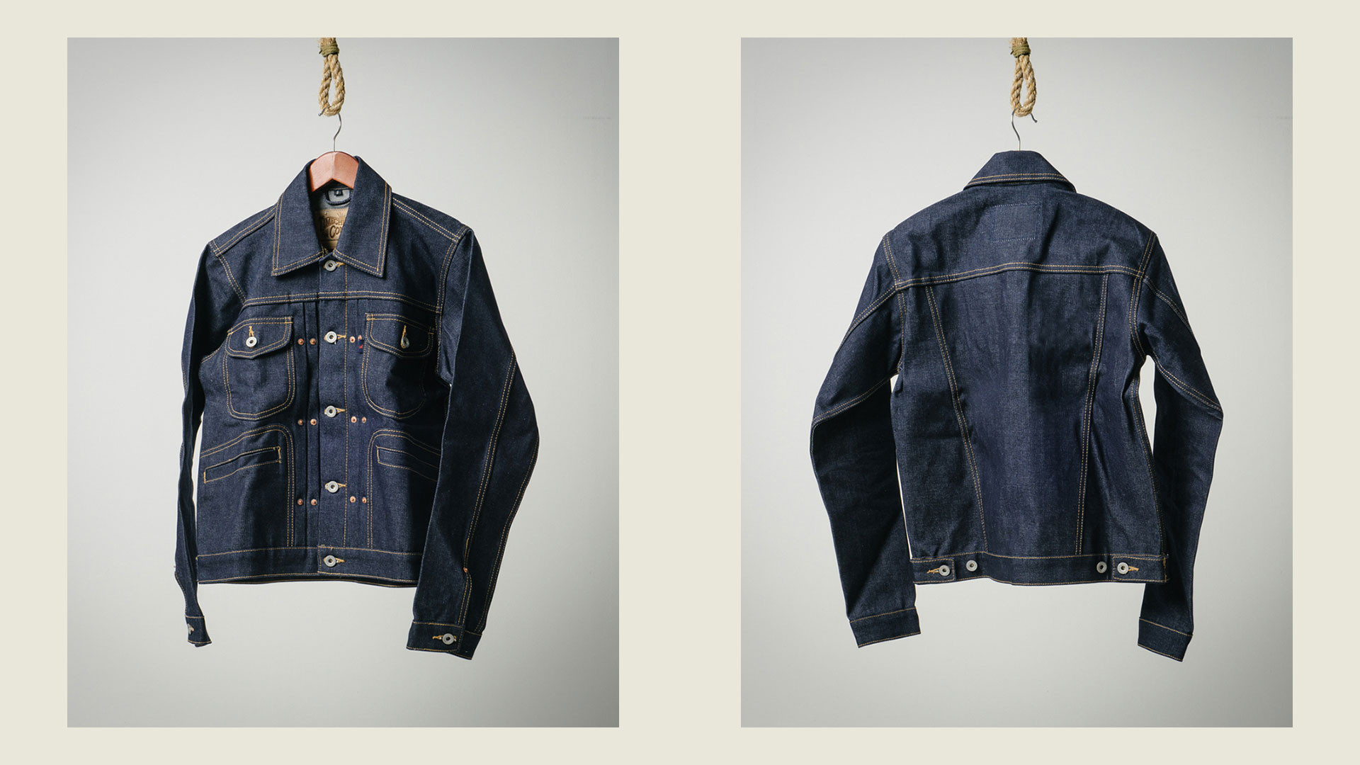 Vintage Workwear Selvedge Raw Denim Jacket