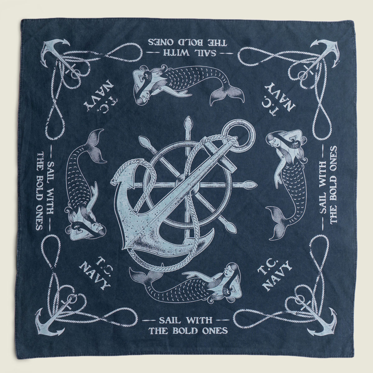 Bold Seamen Bandana - Navy - Timechine Co.