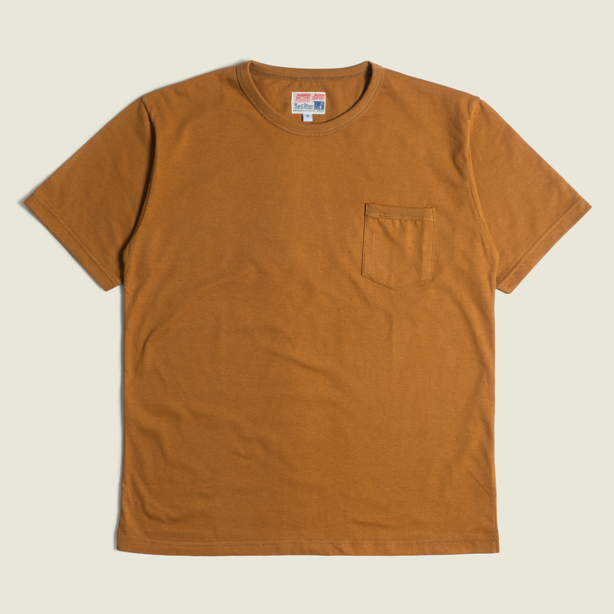 Mustard Cotton Pocket Style Men’s T-Shirt - Stylish and Breathable Casual Wear main image 1